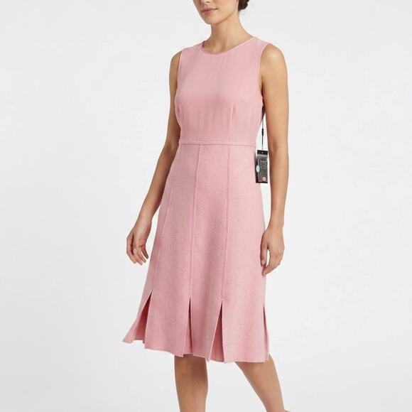 Etcetera Dresses & Skirts - Etcetera Pink High Neck Sleeveless Knee Length Dress Size 6